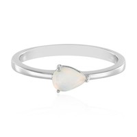 Cavill Silberring 0,34Ct Welo-Opal Tropfen Schliff Echtschmuck Damen-