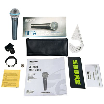 Shure Beta 58A Supercardioid Dynamic Vocal Microphone for