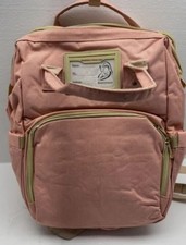 Multifunction Baby Diaper Backpack with Changing Station  Pink