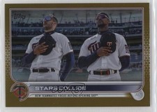 2022 Topps Update Veteran Combos Gold Foil Byron Buxton Carlos Correa #US230 2qw