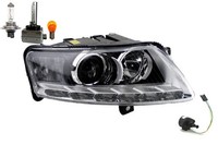 Scheinwerfer Xenon Passend FüR Audi A6 4F 08- Rechts + Leuchtmittel + Stellmotor