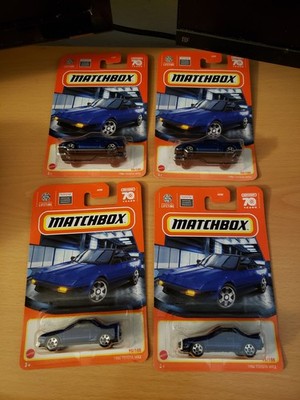 MATCHBOX 1984 TOYOTA MR2 95/100 BLUE Lot of 4