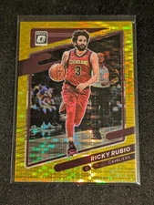 2021-22 Donruss Optic Ricky Rubio Gold Pulsar /10 Cavaliers