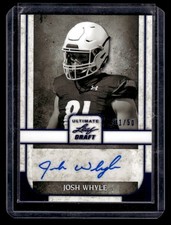 2022 Leaf Ultimate Draft #PA-JW2 Josh Whyle Portrait Auto Platinum Spectrum #/50