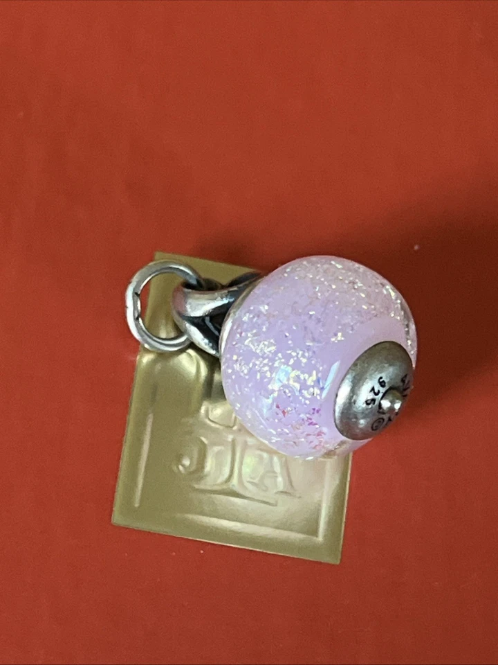 Retirado James Avery Brillo Rosa Amor Madre Acabado Vidrio Regalo Caja Lazo Sin Cortar Foto 4 de 4