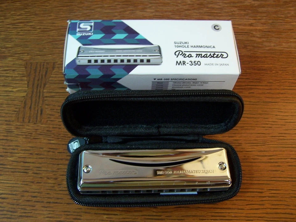 Suzuki Promaster MR350 Harmonica 10 hole C Major New! - Image 2 of 4