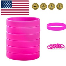 Wholesale 6pcs/pack Rubber Bracelets Silicone Wristbands for Men,Women&Teens ...