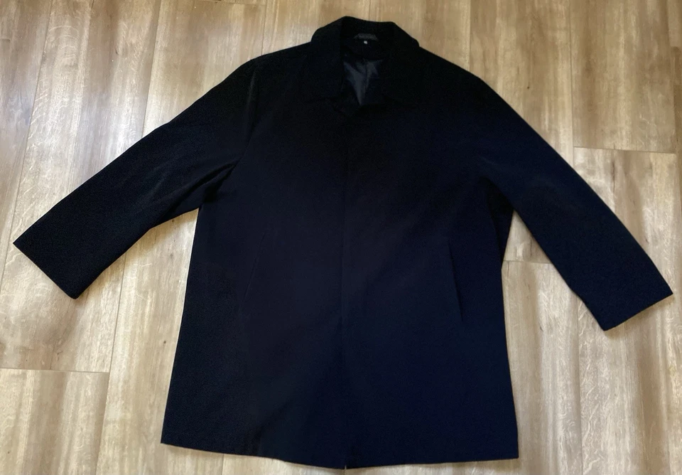Calvin Klein black overcoat men’s 42S 50” - Image 2 of 4