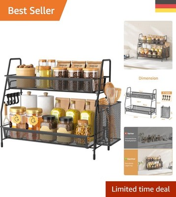 Schwarzes Badezimmer und Küchen Regal   Multifunktional mit abnehmbaren Haken