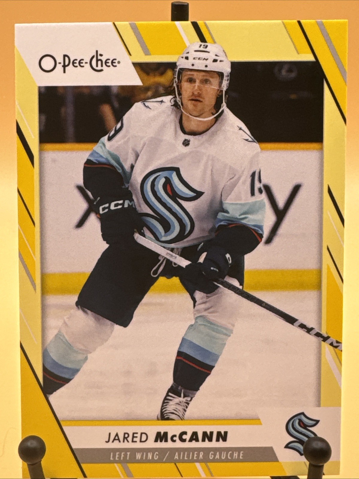 2023-24 O-Pee-Chee Yellow Border Jared McCann #172 Seattle Kraken