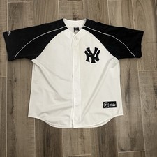 RARE Vintage Majestic New York Yankees jersey. Made In the USA. Velvet Sleeve.