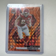 2025 Panini Mosaic #106 Travis Kelce Mosaic Orange #/199