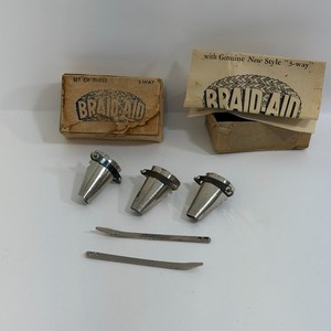 Vintage Sewing Tool Braid-Aid Vari-Folder Adjustable – Set of 3 In Box 2 Needles