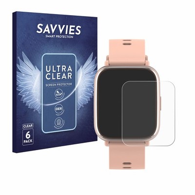 6x Schutzfolie für Denver SW-161 Display Schutz Folie