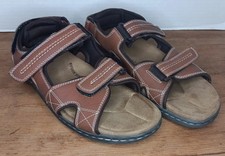 Dockers Newpage Sandals Mens 10M Brown Memory Foam Fusion Footbed Casual Shoes