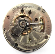 Vintage Elgin Grade 27 B.W Raymond 18s 15J Hunting Pocket Watch Movement lot.en