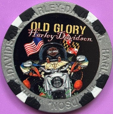 Harley Davidson Wide Print Poker Chip from Old Glory HD in Laurel, Maryland