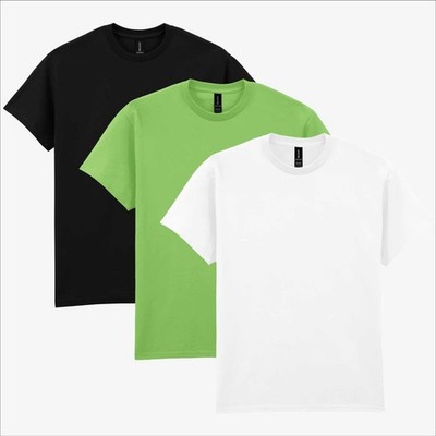 Gildan Ultra Cotton T-Shirt 3er Pack | Herren hell dunkel Kontrastfarben