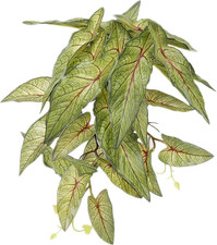 Reptile Plants for Terrarium, Amphibian Habitat Decor Artificial Hanging Plants