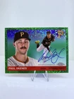 2025 Topps Chrome Platinum Paul Skenes Green Mini Diamond On Card Auto /75