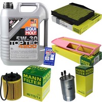 Inspektionskit Filter Liqui Moly ÖL 5L 5W-30 FüR Fiat Idea 350_ 1.3 D Multijet