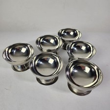WMF Cromargan Dessertschalen / Eisschalen Edelstahl auf Fuß 6 Stück Vintage