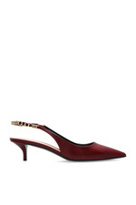 GUCCI Signoria Rosso Ancora Red Leather Slingback Pumps New  Authentic