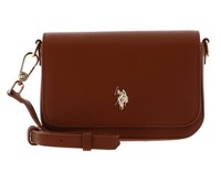 U.S. Polo Assn. Mansion Flap Crossbody Bag UmhäNgetasche Tasche Tan Braun Neu