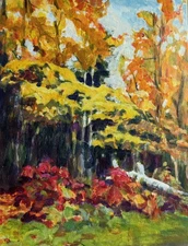 Fall Color in Qubec_original painting signed by artist