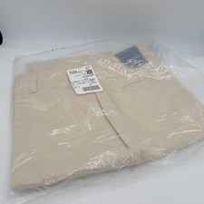 LANDS' END Pants Women's Size 8 Reg High Rise Straight Leg Tan Slacks Cuff Legs