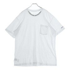 Chrome Hearts XL T-Shirt with Neck Logo in White Japan Import Unused