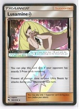 Pokemon TCG Lusamine Prism Star 182/214 SM - Lost Thunder Prism Rare Holo NM