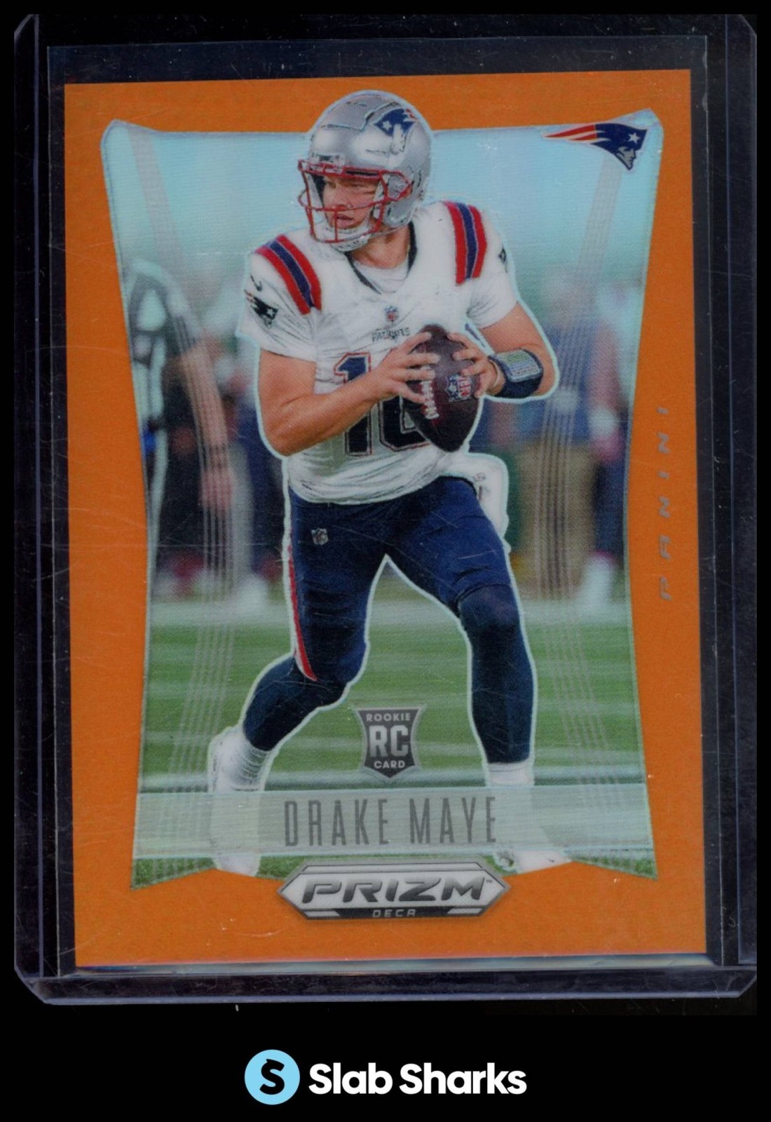 2024 PANINI PRIZM DECA #213 DRAKE MAYE ORANGE PRIZM RC ROOKIE /49