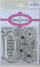 The Stamps Of Life Graceful Flowers Stamping Embossing Sealed New