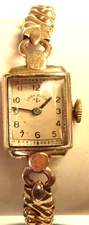 Lady Elgin Wristwatch 19J Gold Filled 619 Vintage