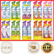 Febreze Air Mist Air Freshener Spray, Odor-Fighting, 8.8oz, 2 Count,Select Scent