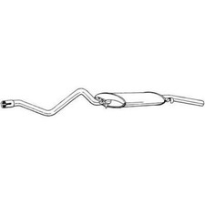 BOSAL 282-205 Endschalldämpfer für VW GOLF I Cabriolet (155) GOLF I (17) Auspuff