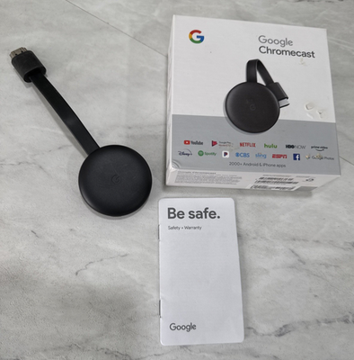 Google Chromecast 3rd Generation GA00439-US Streaming Media Player