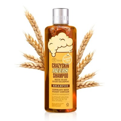 CRAZY SKIN German Beers Yeast Biotin Shampoo 10.15 Fl Oz (Pack of 1), Brown 