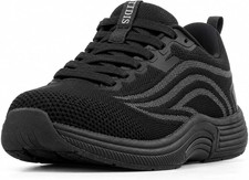 Women's Non Slip Work Shoes, Wide Fit With Arch Support For Standing