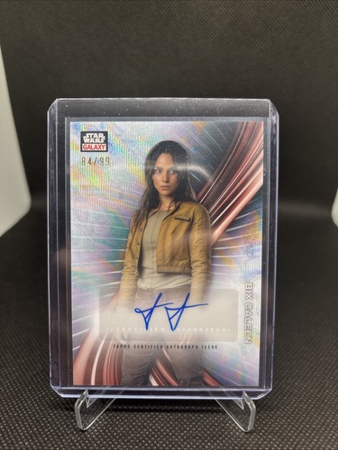 Adria Arjona as Bix Caleen [Rebel Orange Refractor] #AU-AA card