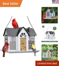 Durable Metal Wild Bird Feeder for Finches, Cardinals, and Chickadees - 1.2Lbs