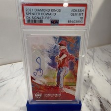 Panini 2021 Diamond Kings Spencer Howard DK Signatures Auto DKS-SH PSA 10