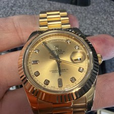 Rolex Day-Date II 218238 Yellow Gold Champagne Diamond Dial 2