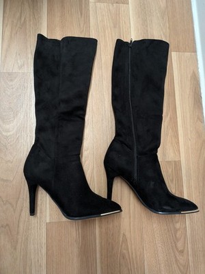 JLO by Jennifer Lopez Glyna Overknee-Stiefel   Kunstvelours, Schwarz, Gr. 38