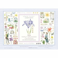 Carousel Worldwide, Garden Days 2026 A4 Wall Calendar Planner