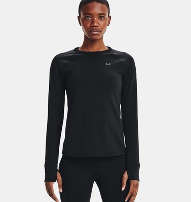 Under Armour Womens ColdGear Authentics Crew Baselayer - Dual-Layer Fabric XS
