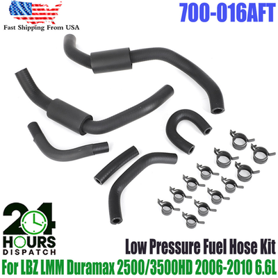 #ad #ad FOR LBZ LMM DURAMAX 2006 2010 6.6L LOW PRESSURE RUBBER FUEL HOSE KIT 700 016AFT $59.99