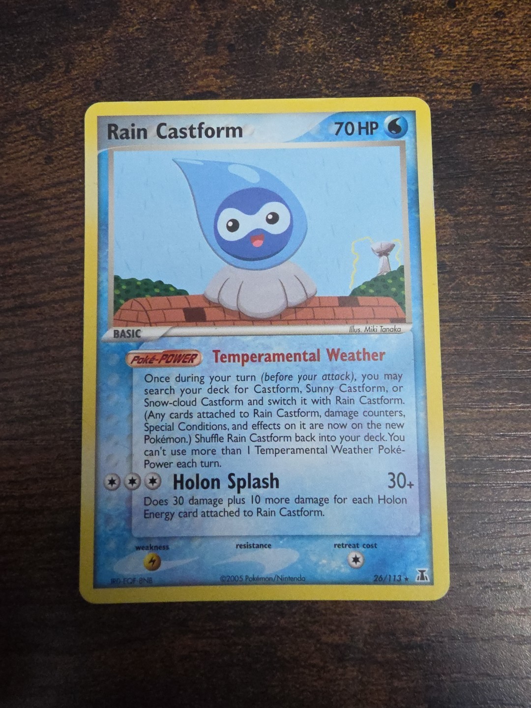2005 Rain Castform Pokemon Card (26/113) - NM Condition