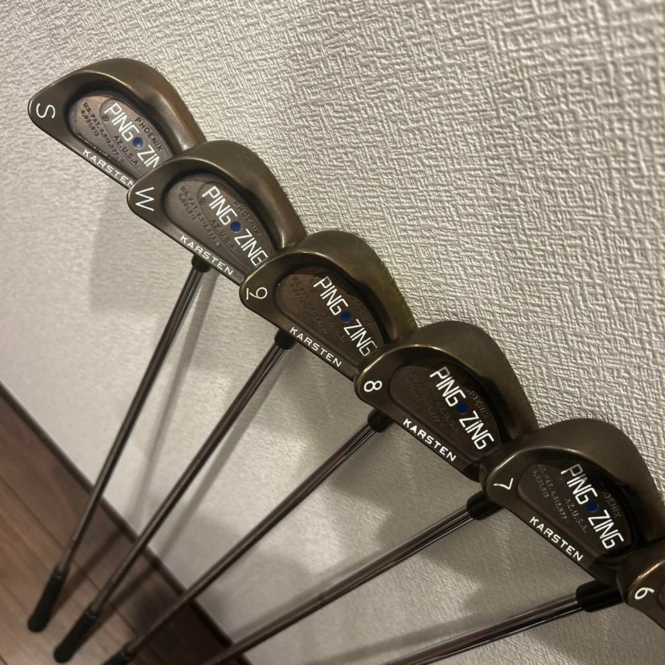 Ping Zing Blue Dot Beryllium Copper Iron Set #3-9,W,S (9Clubs) - Image 2 of 4